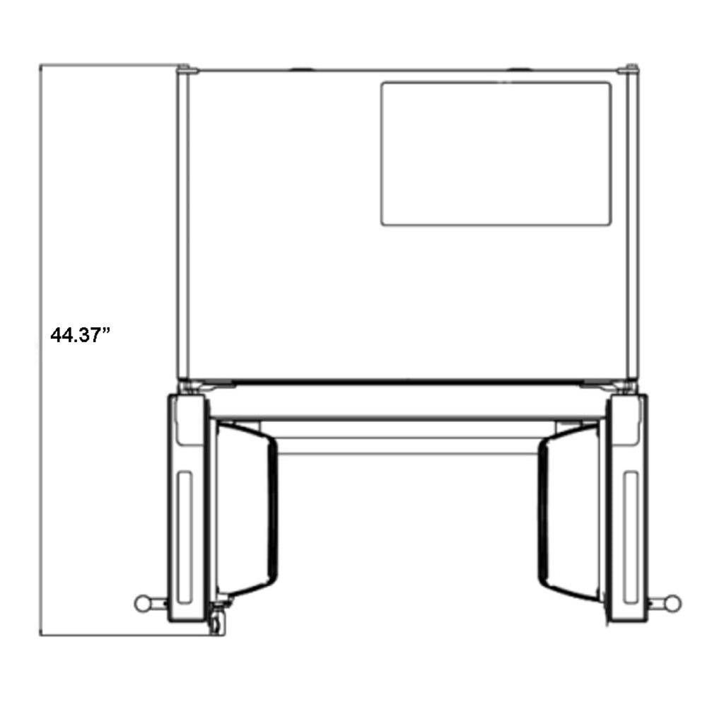 FORNO Gallipoli 36" French Door Refrigerator 19 cu.ft with Built-in Style Grille Trim Kit - FFRBI1820-40SG