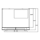 FORNO Gallipoli 36" French Door Refrigerator 19 cu.ft with Built-in Style Grille Trim Kit - FFRBI1820-40SG