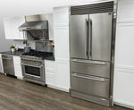 FORNO Gallipoli 36" French Door Refrigerator 19 cu.ft with Built-in Style Grille Trim Kit - FFRBI1820-40SG