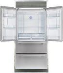 FORNO Gallipoli 36" French Door Refrigerator 19 cu.ft with Built-in Style Grille Trim Kit - FFRBI1820-40SG