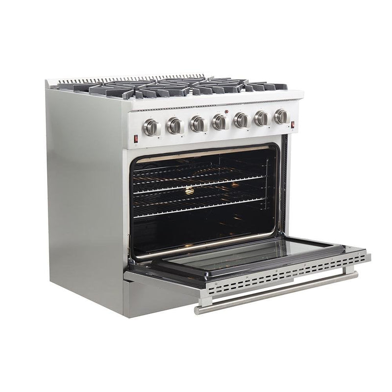 Forno 36" Galiano Gas Range with 6 Burners and Convection Oven