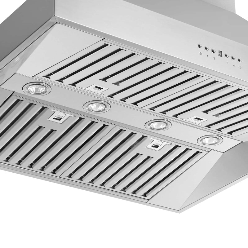 Forno 36-Inch 1200 CFM Island Range Hood in Stainless Steel