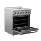 Forno 36-Inch Electric Range with Convection Oven in Stainless Steel