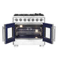Forno 36-Inch Gas Range with 6 Burners, 120,000 BTUs, & French Door Gas Oven in Stainless Steel 