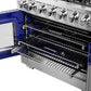 Forno 36-Inch Gas Range with 6 Burners, 120,000 BTUs, & French Door Gas Oven in Stainless Steel 