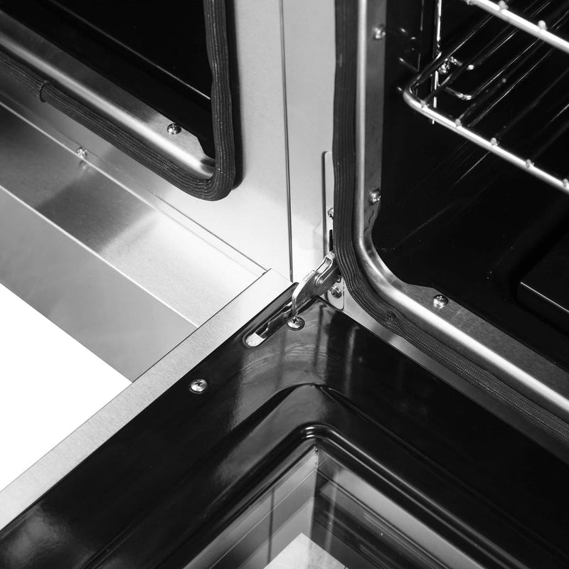 Forno 48-Inch Galiano Gas Range with 8 Gas Burners, 107,000 BTUs, & French Door Gas Oven in Stainless Steel FFSGS6444-48