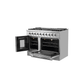 Forno 48-Inch Galiano Gas Range with 8 Gas Burners, 107,000 BTUs, & French Door Gas Oven in Stainless Steel FFSGS6444-48