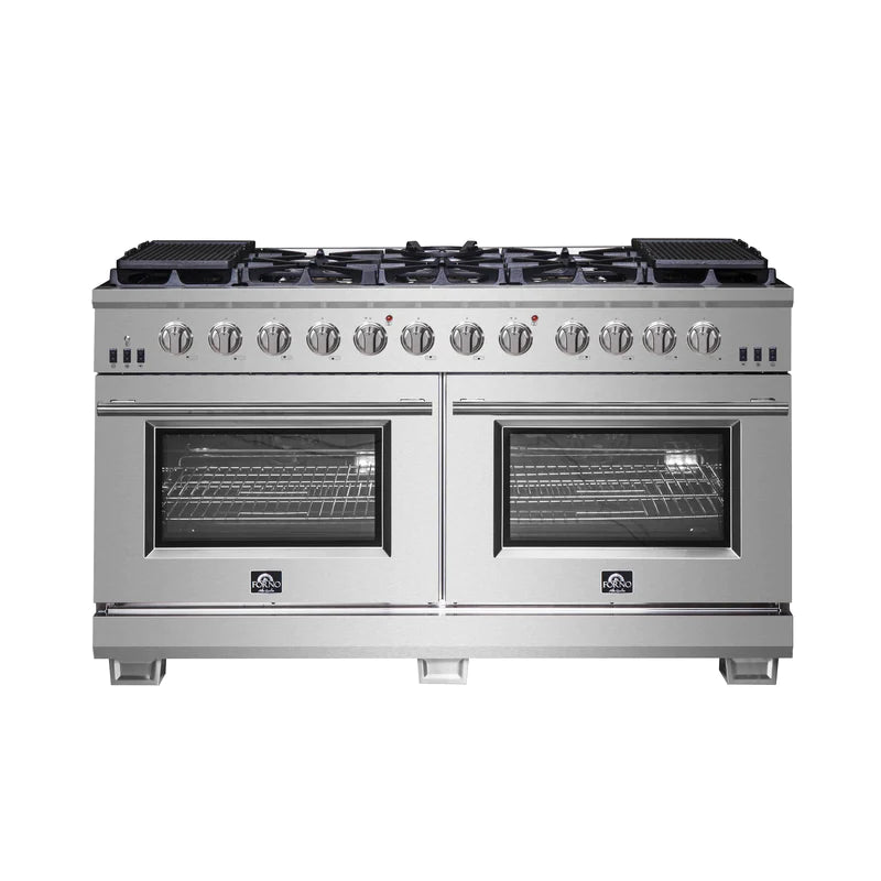 Forno 60-Inch Gas Range with 10 Burners and 200,000 BTUs