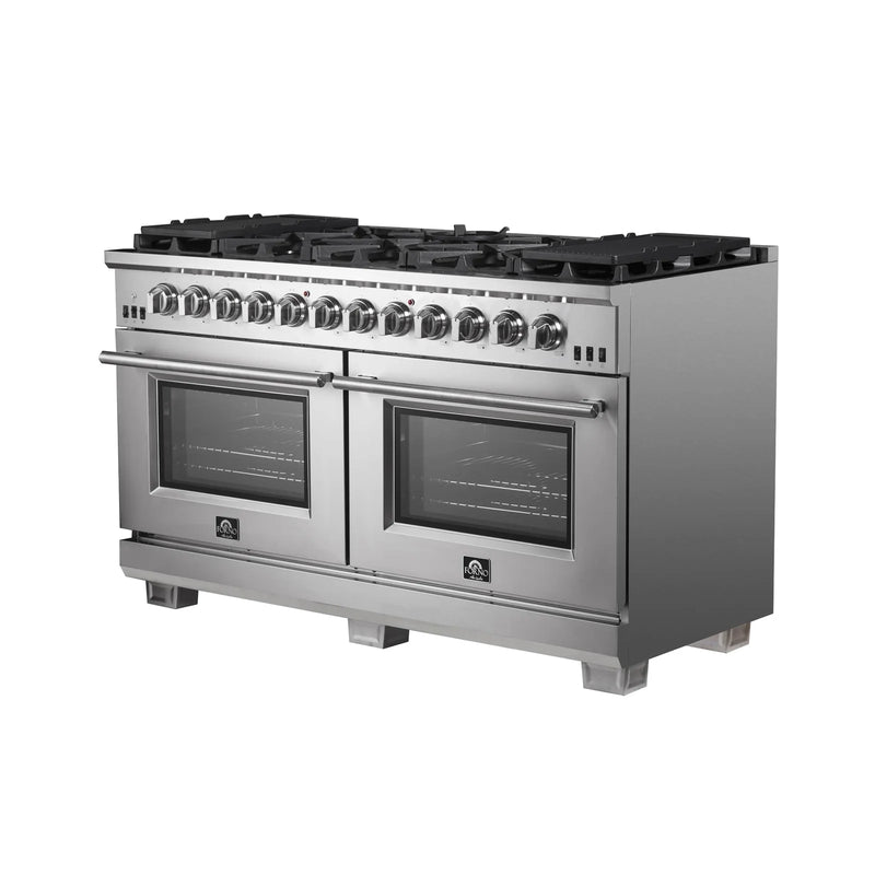 Forno 60-Inch Gas Range with 10 Burners and 200,000 BTUs