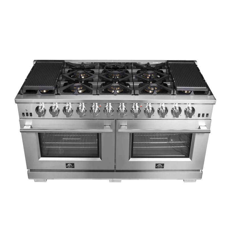 Forno 60-Inch Gas Range with 10 Burners and 200,000 BTUs