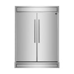 FORNO 60-Inch Maderno 2-Piece Convertible Built-In Refrigerator/Freezer with Decorative Grill Trim, 27.2 cu.ft. - FFFFD1722-60S - MyBBQDirect