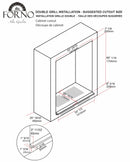 FORNO 60-Inch Maderno 2-Piece Convertible Built-In Refrigerator/Freezer with Decorative Grill Trim, 27.2 cu.ft. - FFFFD1722-60S