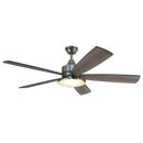 FORNO 60” Voice Activated Smart Ceiling Fan in Brushed Nickel with Reversible Blade - CF01360-BNP