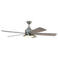 FORNO 60” Voice Activated Smart Ceiling Fan in Brushed Nickel with Reversible Blade - CF01360-BNP