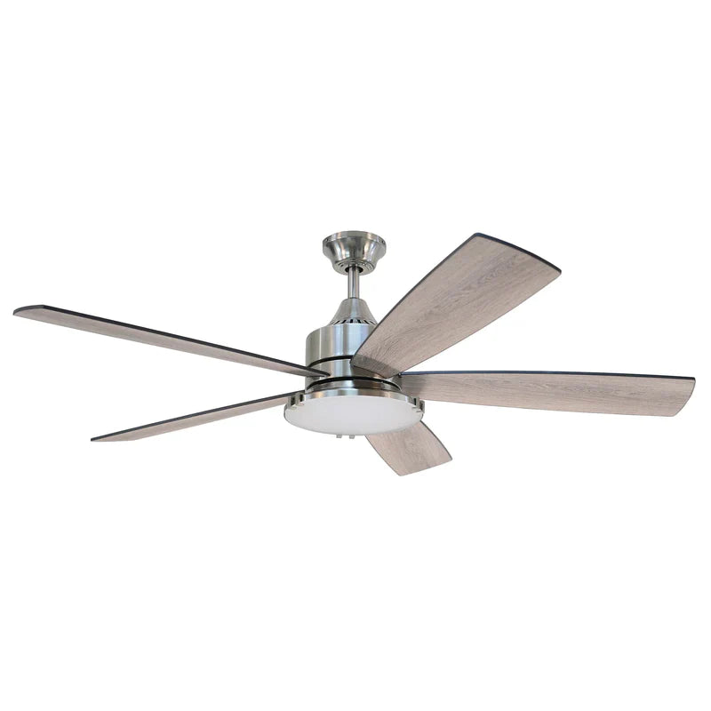 FORNO 60” Voice Activated Smart Ceiling Fan in Brushed Nickel with Reversible Blade - CF01360-BNP