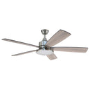 FORNO 60” Voice Activated Smart Ceiling Fan in Brushed Nickel with Reversible Blade - CF01360-BNP