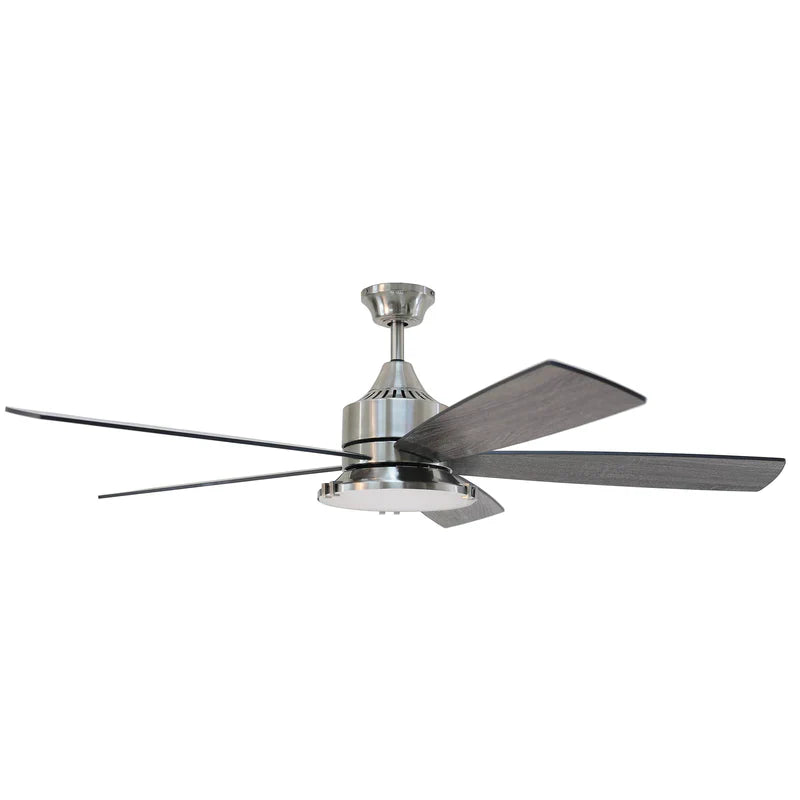 FORNO 60” Voice Activated Smart Ceiling Fan in Brushed Nickel with Reversible Blade - CF01360-BNP