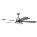 FORNO 60” Voice Activated Smart Ceiling Fan in Brushed Nickel with Reversible Blade - CF01360-BNP