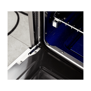 FORNO Capriasca - Titanium Professional 30" Freestanding Dual Fuel 240V Electic Blue Door Oven Range FFSGS6187-30BLU