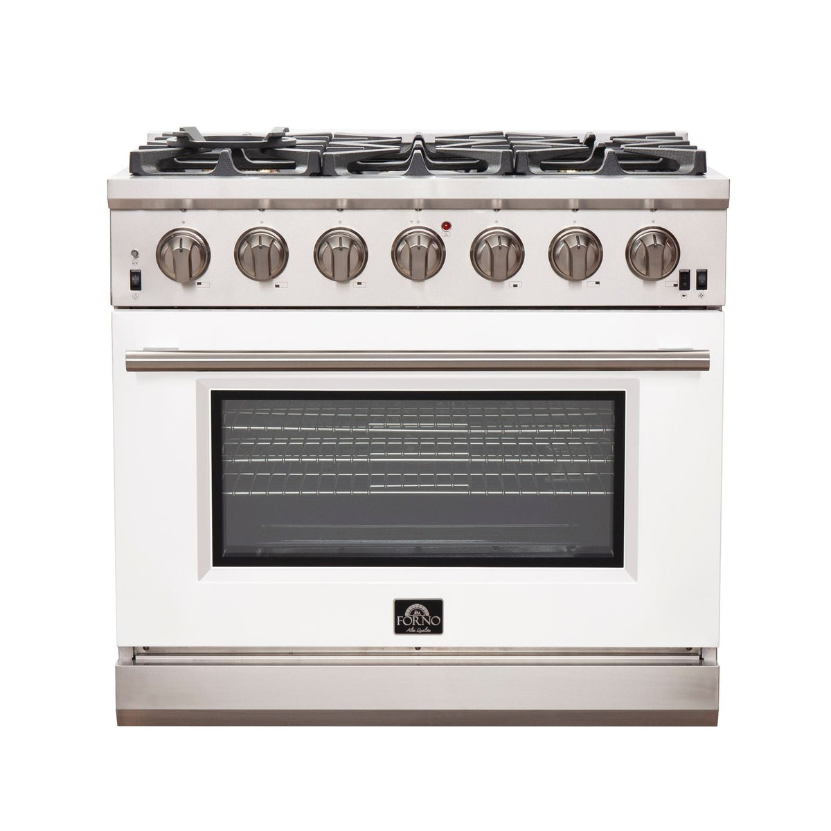 FORNO Capriasca - Titanium Professional 36" Freestanding Colored Door Gas Range FFSGS6260-36