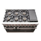FORNO Capriasca - Titanium Professional 48" Freestanding Colored Door Gas Range FFSGS6260-48WHT
