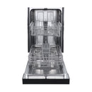 FORNO Espresso Polo 18" Built-in Dishwasher in Black, FDWBI8041-18BLK