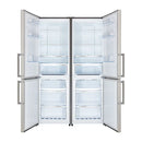 FORNO Guardia 46.8-Inch 21.6 cu.ft. Side-by-Side Bottom Freezer Refrigerator in Stainless Steel 