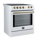 FORNO Leonardo Espresso 30" Slide-In Electric Induction in Stainless-Steel - FFSIN0982-30