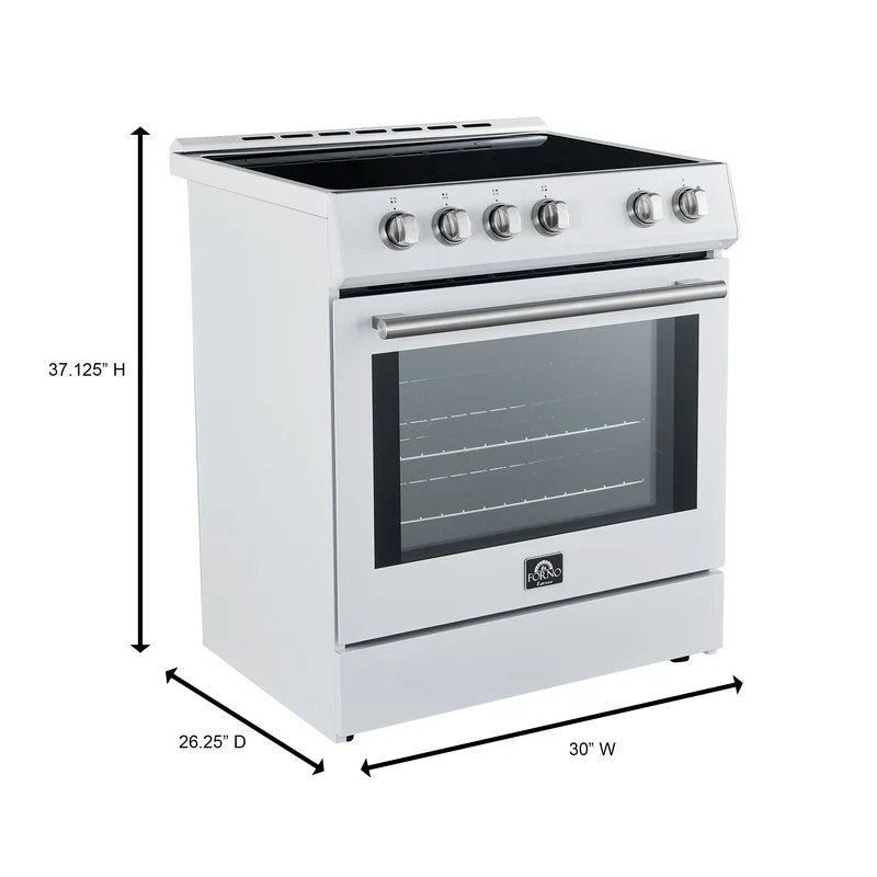 FORNO Leonardo Espresso 30" Slide-In Electric Induction in Stainless-Steel - FFSIN0982-30