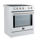 FORNO Leonardo Espresso 30" Slide-In Electric Induction in Stainless-Steel - FFSIN0982-30