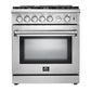 Forno Lseo 30" Freestanding Gas Range with Convection Oven
