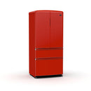 Forno Luigi 33" 18 cu. ft. French Door Refrigerator in Black with Antique Brass Handles, FFFFD1791-33BLK