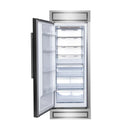 FORNO Maderno 32-Inch 13.6 cu.ft. Left Swing Convertible Refrigerator/Freezer Built-In with Decorative Grill Trim - FFFFD1722-32LS