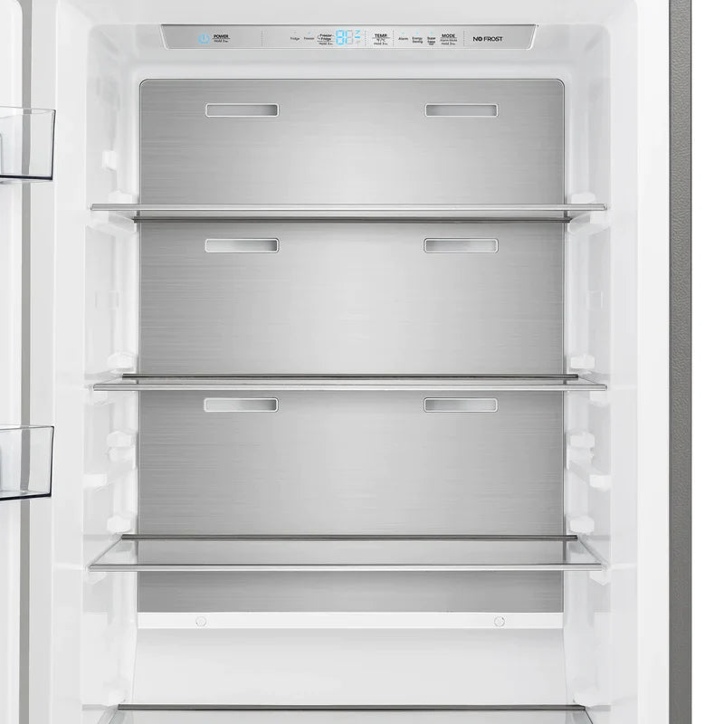 FORNO Maderno 32-Inch 13.6 cu.ft. Left Swing Convertible Refrigerator/Freezer Built-In with Decorative Grill Trim - FFFFD1722-32LS