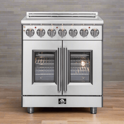 FORNO Massimo 30" Freestanding French Door Electric Range - FFSEL6955-30