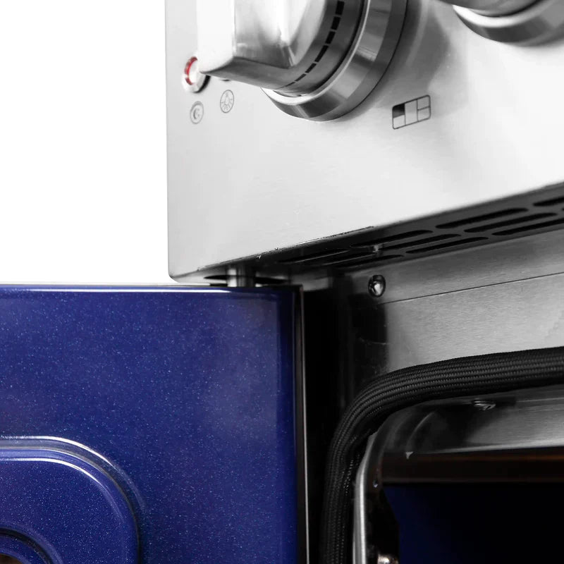 FORNO Massimo 30-Inch Freestanding French Door Gas Range in Stainless Steel - FFSGS6439-30