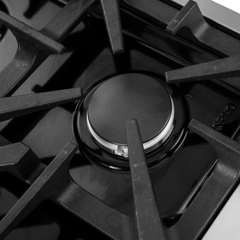 FORNO Massimo 30-Inch Freestanding French Door Gas Range in Stainless Steel - FFSGS6439-30