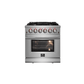FORNO Massimo 30-Inch Freestanding Gas Range in Stainless Steel - FFSGS6239-30