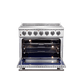 FORNO Massimo 36" Freestanding Chef Door Electric Range - FFSEL6020-36