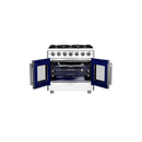 FORNO Massimo 36-Inch Freestanding French Door Gas Range in Stainless Steel - FFSGS6439-36