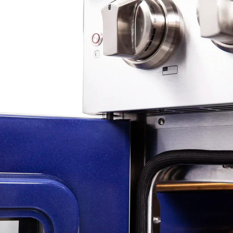 FORNO Massimo 36-Inch Freestanding French Door Gas Range in Stainless Steel - FFSGS6439-36