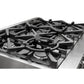 FORNO Massimo 36-Inch Freestanding Gas Range in Stainless Steel - FFSGS6239-36
