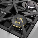 FORNO Massimo 48-Inch Freestanding French Door Gas Range in Stainless Steel - FFSGS6439-48