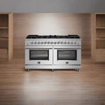 FORNO Massimo 60-Inch Freestanding Dual Fuel Range in Stainless Steel - FFSGS6125-60