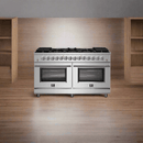 FORNO Massimo 60-Inch Freestanding Dual Fuel Range in Stainless Steel - FFSGS6125-60