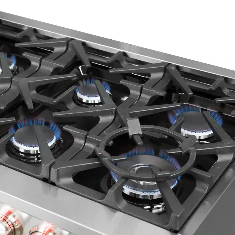 FORNO Massimo 60-Inch Freestanding Gas Range in Stainless Steel - FFSGS6239-60