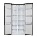 Forno Salerno Espresso 33-inch Side-by-Side 15.6 Cu.Ft. Refrigerator with Brass Handle - FFRBI1805-33BLK