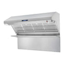 Forno Savona 60-Inch 1200 CFM Wall Mount Range Hood with Hybrid Filters and Back Splash in Stainless Steel