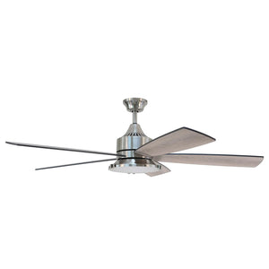 Forno Voce Faro 60” Voice Activated Smart Ceiling Fan in Brushed Nickel with Reversible Blade