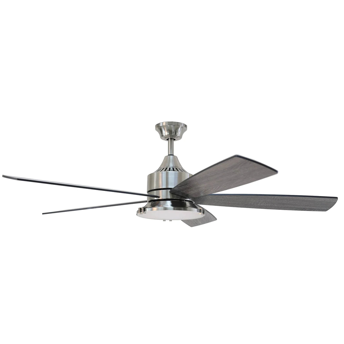 Forno Voce Faro 60” Voice Activated Smart Ceiling Fan in Brushed Nickel with Reversible Blade